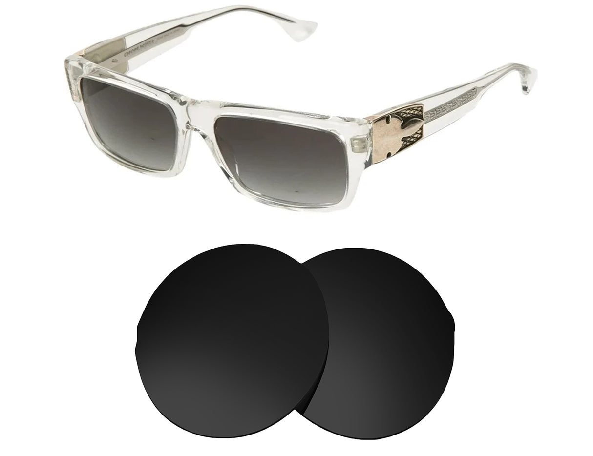 Chrome Hearts G-Money (64mm)-Replacement Lenses-Volcanic Black-Non-Polarized-Seek Optics