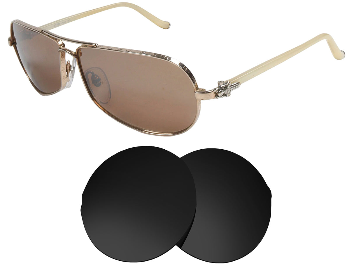 Chrome Hearts Red-Replacement Lenses-Volcanic Black-Non-Polarized-Seek Optics