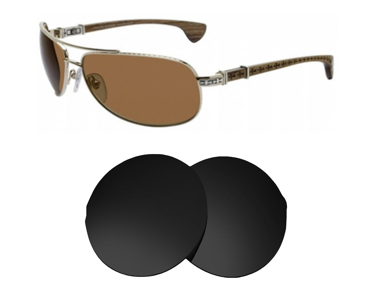 Chrome Hearts The Beast II-Replacement Lenses-Volcanic Black-Non-Polarized-Seek Optics