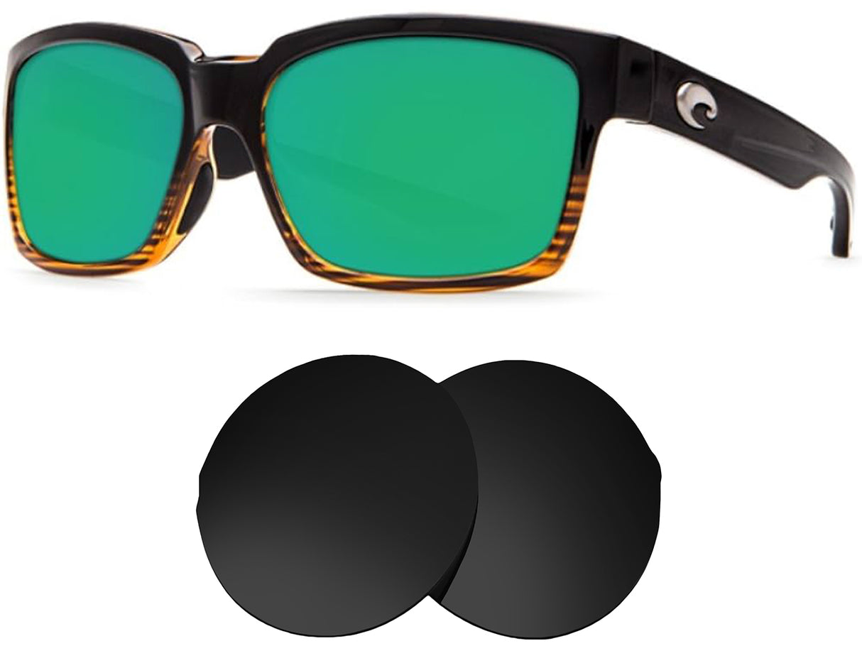 Costa Del Mar Playa-Replacement Lenses-Volcanic Black-Non-Polarized-Seek Optics
