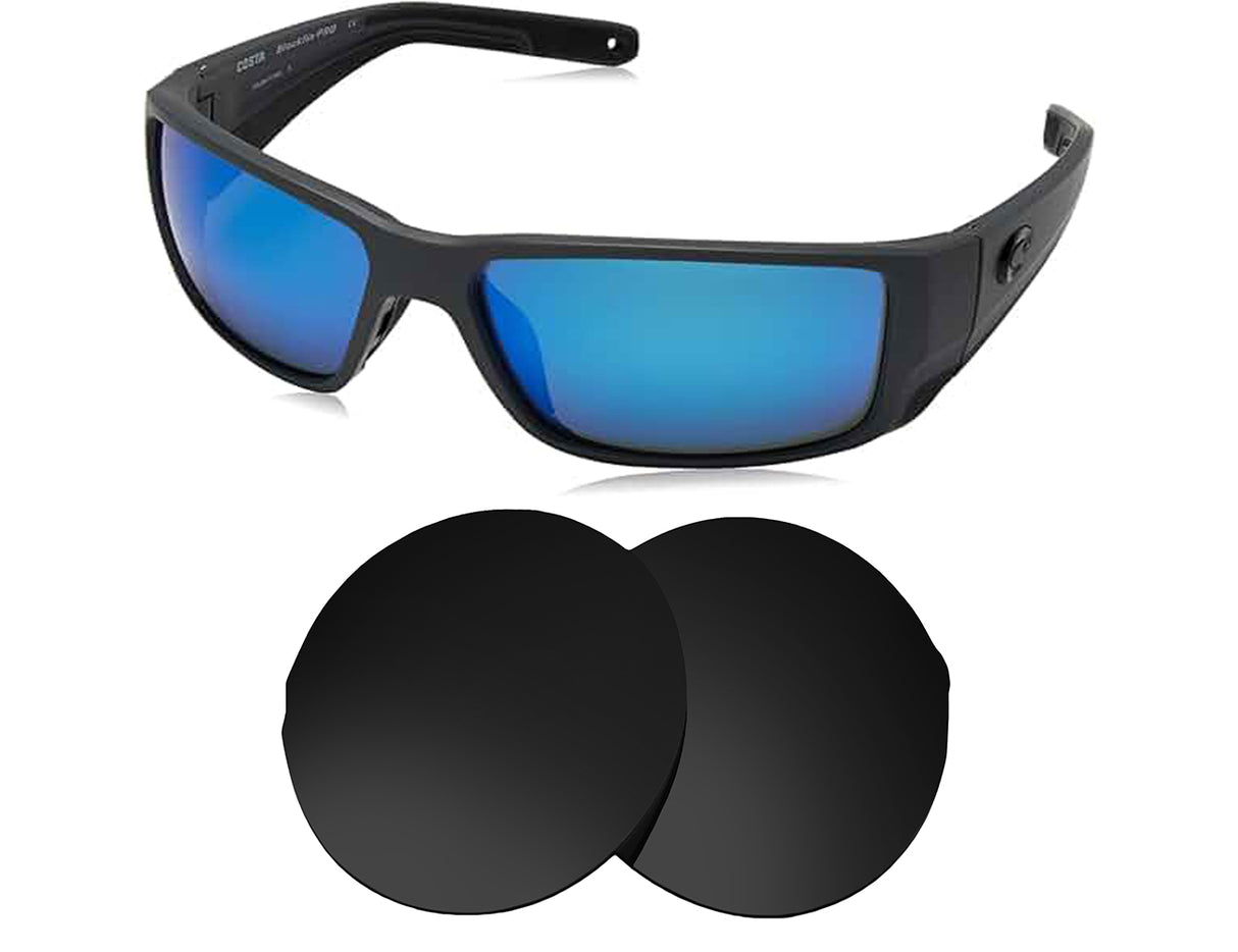 Costa Del Mar Blackfin Pro-Replacement Lenses-Volcanic Black-Non-Polarized-Seek Optics