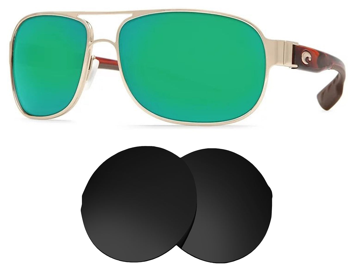 Costa Del Mar Conch-Replacement Lenses-Volcanic Black-Non-Polarized-Seek Optics