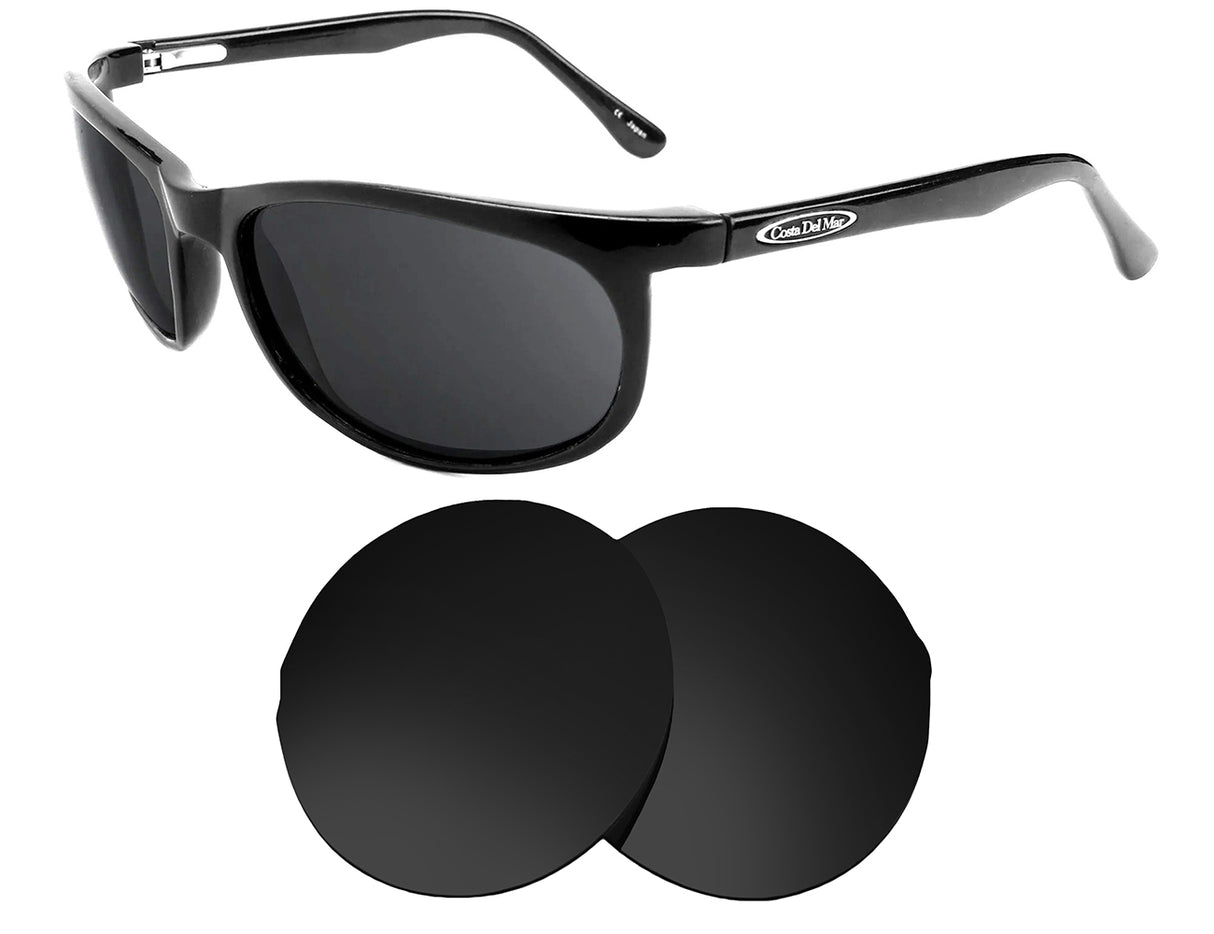 Costa Del Mar Deep Blue-Replacement Lenses-Volcanic Black-Non-Polarized-Seek Optics