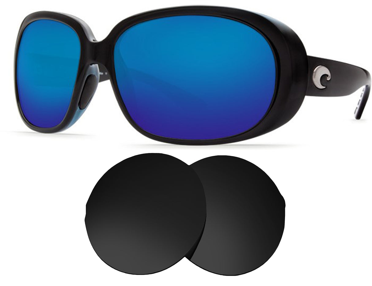 Costa Del Mar Hammock-Replacement Lenses-Volcanic Black-Non-Polarized-Seek Optics