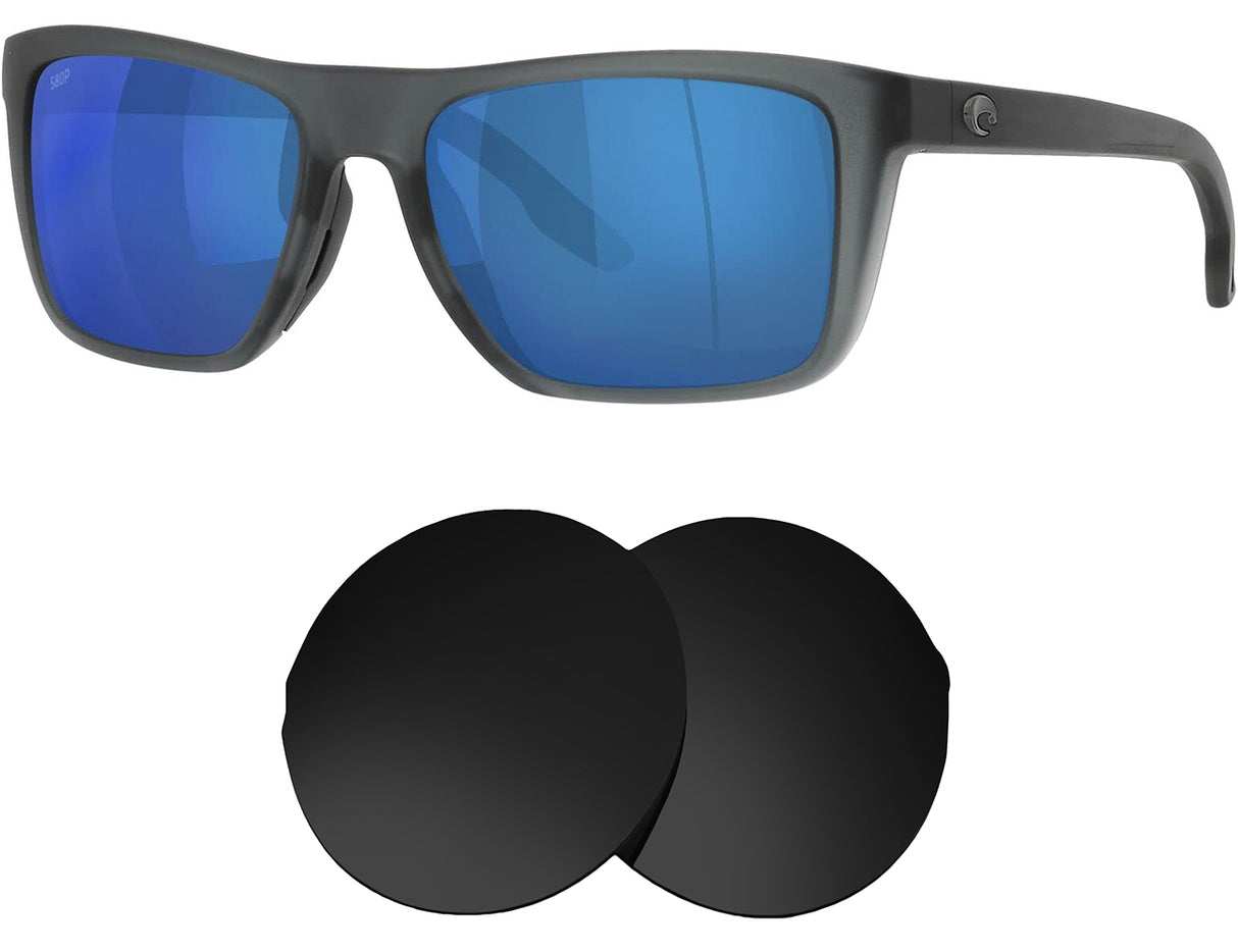 Costa Del Mar Mainsail-Replacement Lenses-Volcanic Black-Non-Polarized-Seek Optics