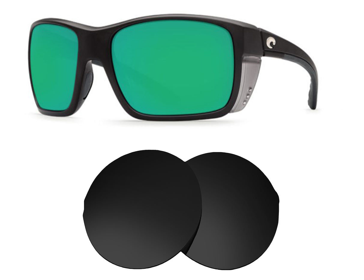 Costa Del Mar Rooster-Replacement Lenses-Volcanic Black-Non-Polarized-Seek Optics