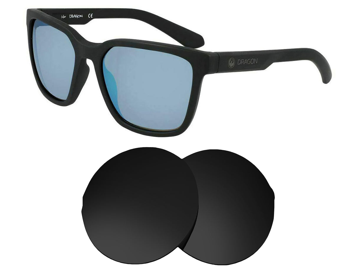 Dragon Burgee H2O-Replacement Lenses-Volcanic Black-Non-Polarized-Seek Optics