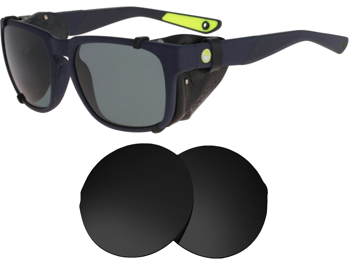 Dragon MountaineerX-Replacement Lenses-Volcanic Black-Non-Polarized-Seek Optics