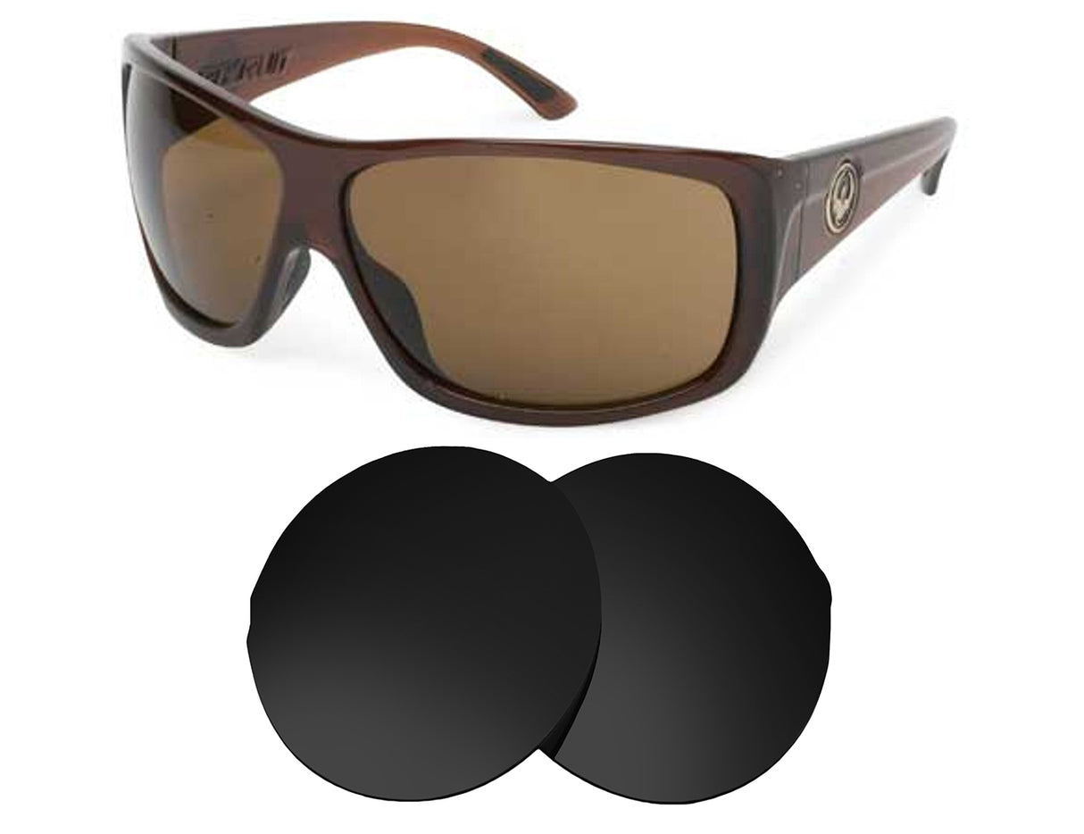 Dragon Recruit-Replacement Lenses-Volcanic Black-Non-Polarized-Seek Optics