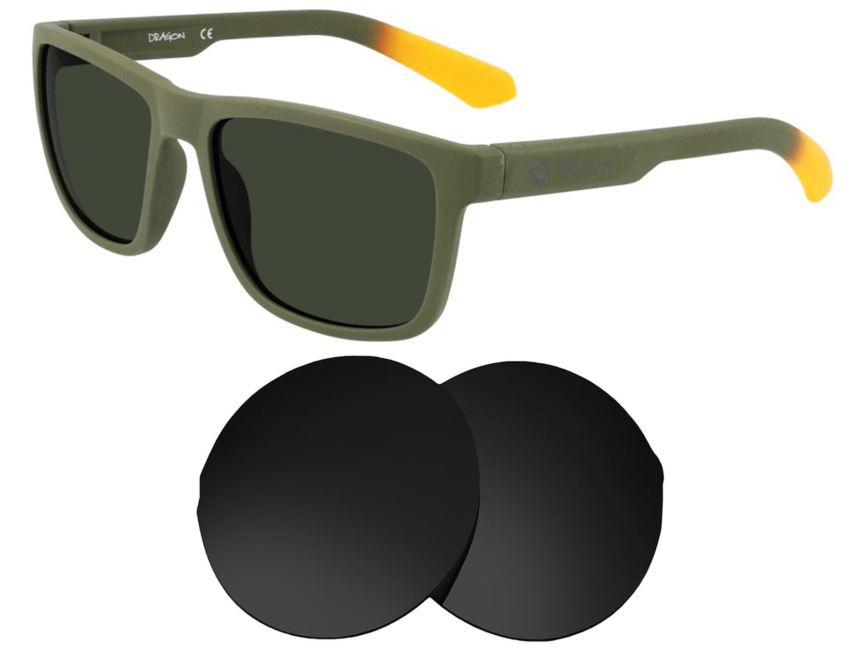 Dragon Reed-Replacement Lenses-Volcanic Black-Non-Polarized-Seek Optics