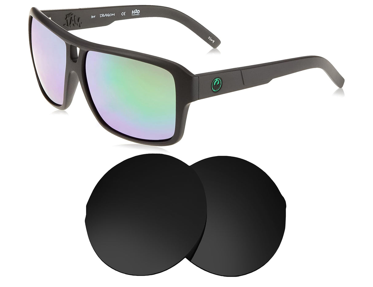 Dragon The Jam H2O-Replacement Lenses-Volcanic Black-Non-Polarized-Seek Optics