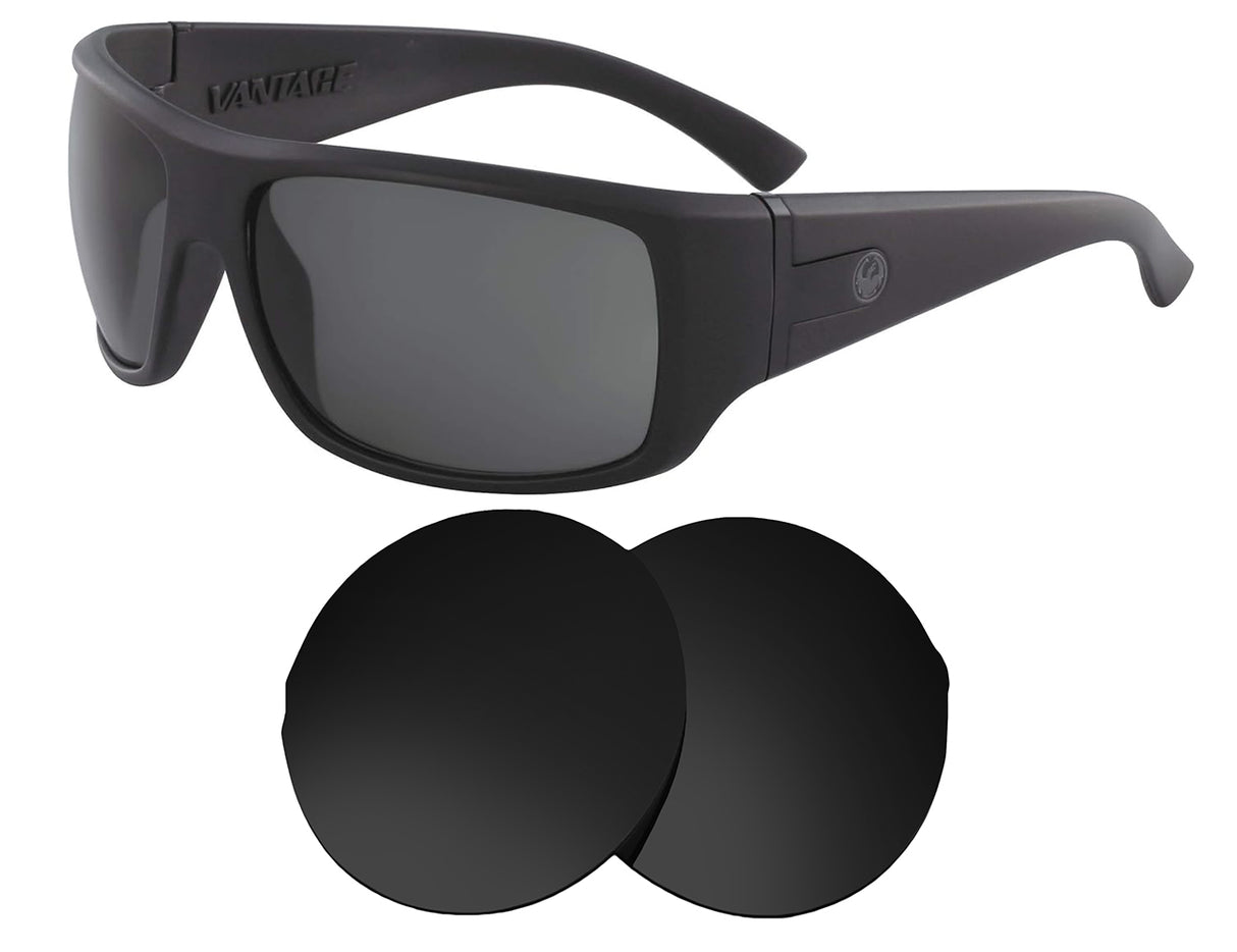 Dragon Vantage H2O-Replacement Lenses-Volcanic Black-Non-Polarized-Seek Optics