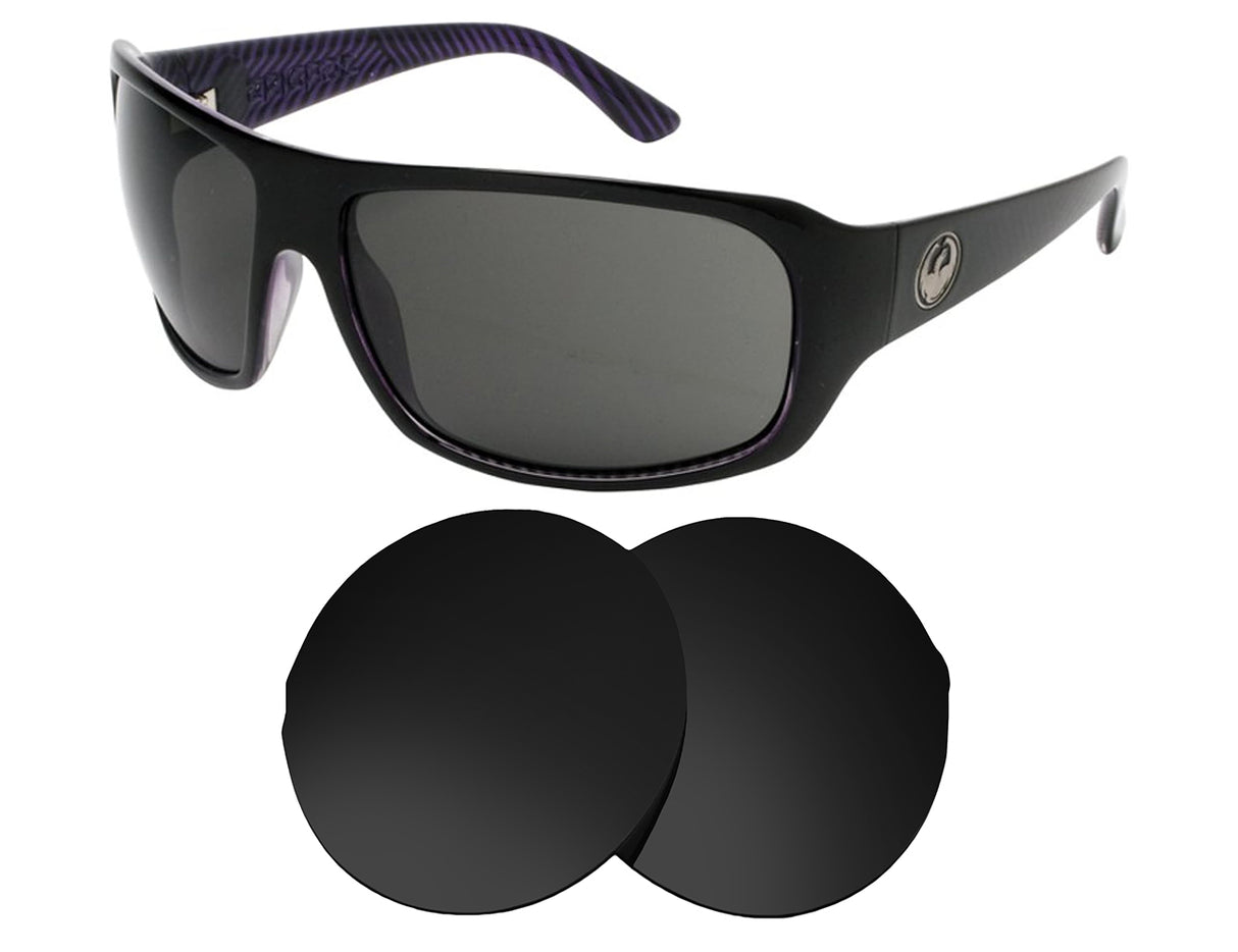 Dragon Brigade-Replacement Lenses-Volcanic Black-Non-Polarized-Seek Optics