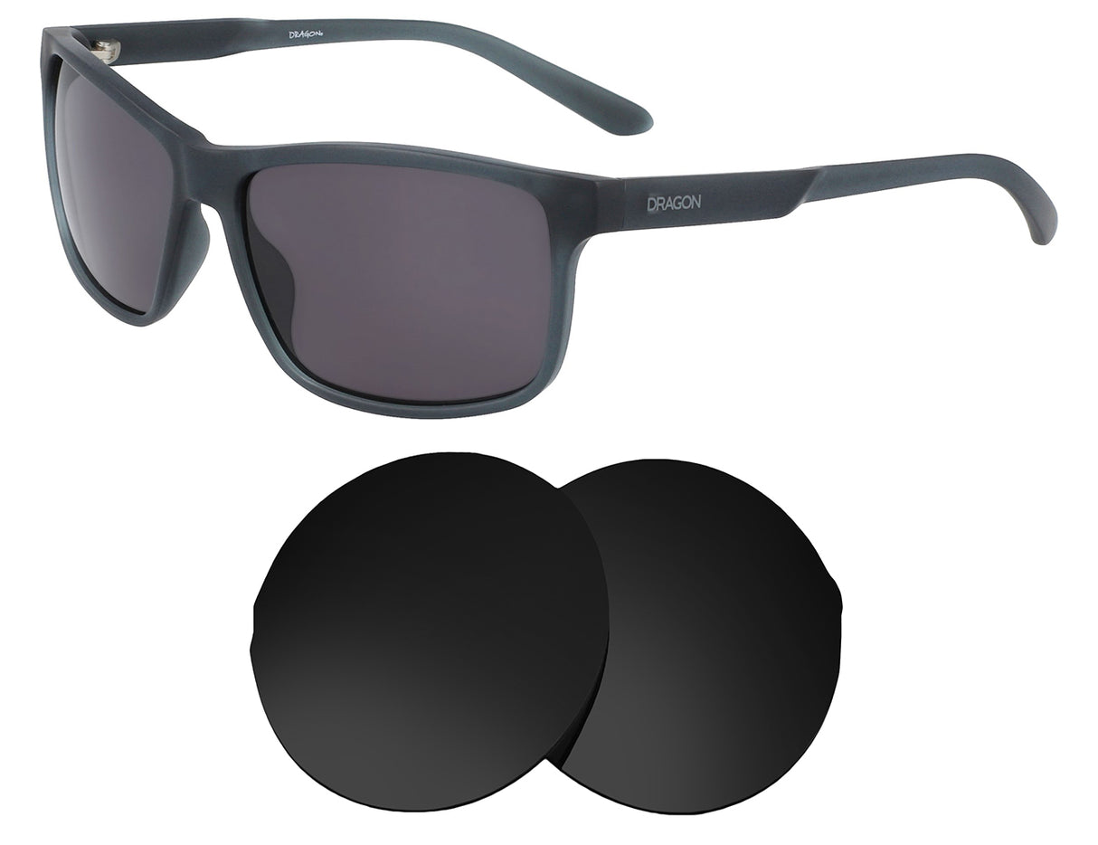 Dragon Count Upcycled-Replacement Lenses-Volcanic Black-Non-Polarized-Seek Optics