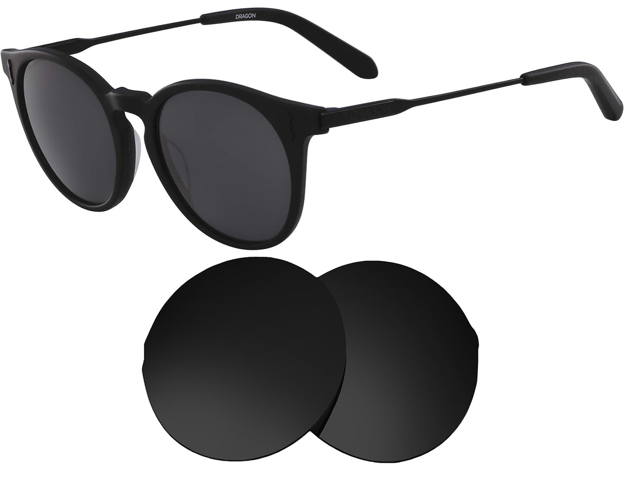 Dragon Hype-Replacement Lenses-Volcanic Black-Non-Polarized-Seek Optics