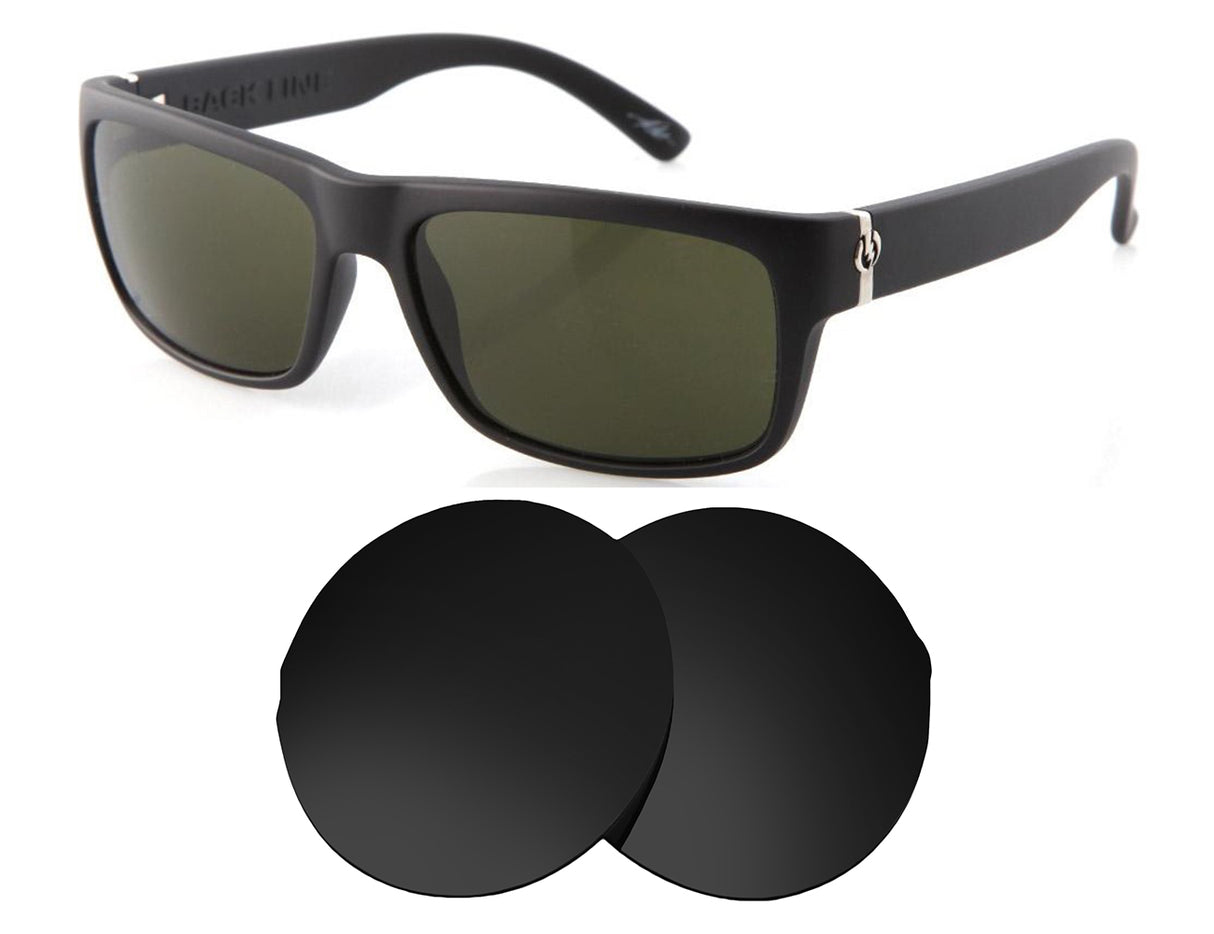 Electric Back Line-Replacement Lenses-Volcanic Black-Non-Polarized-Seek Optics