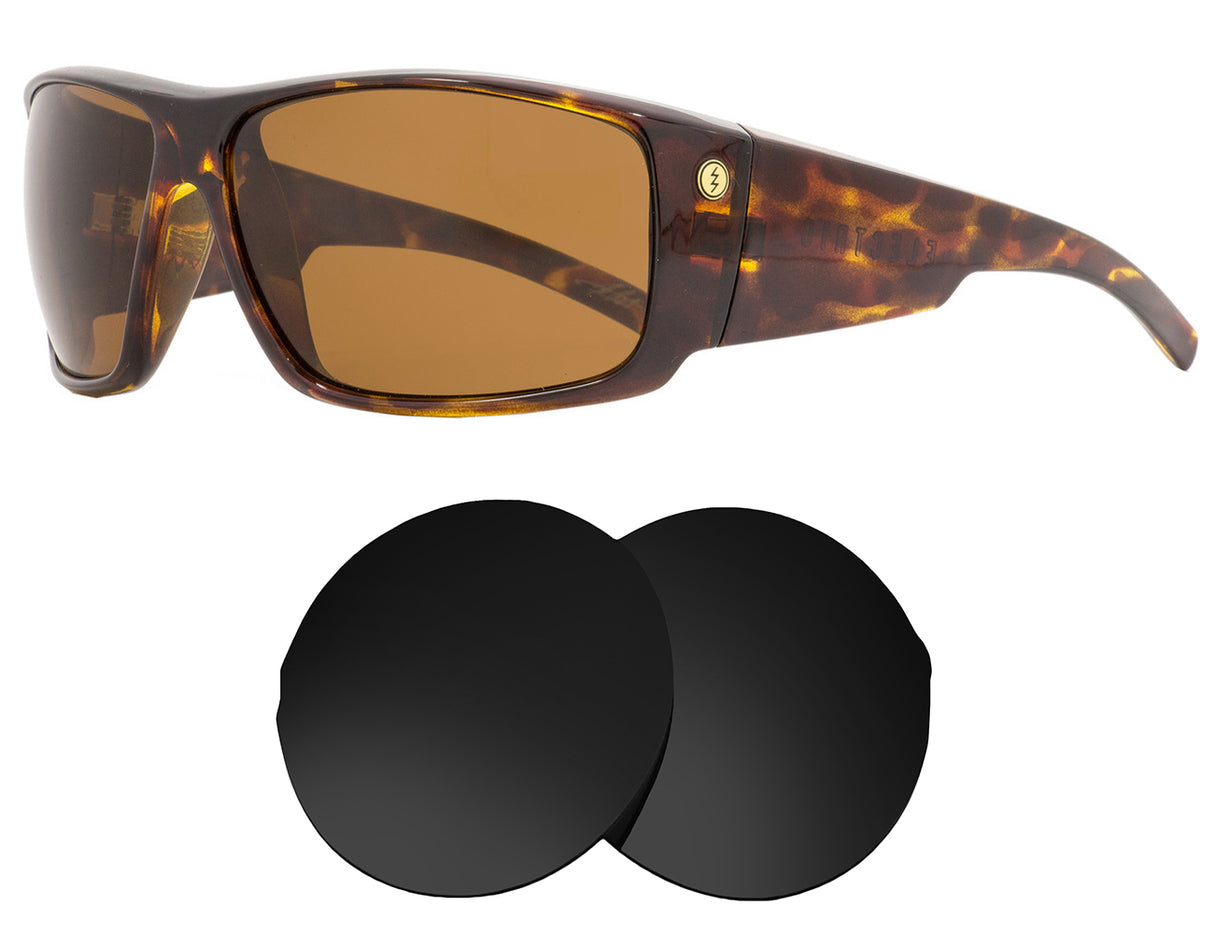 Electric Backbone-Replacement Lenses-Volcanic Black-Non-Polarized-Seek Optics