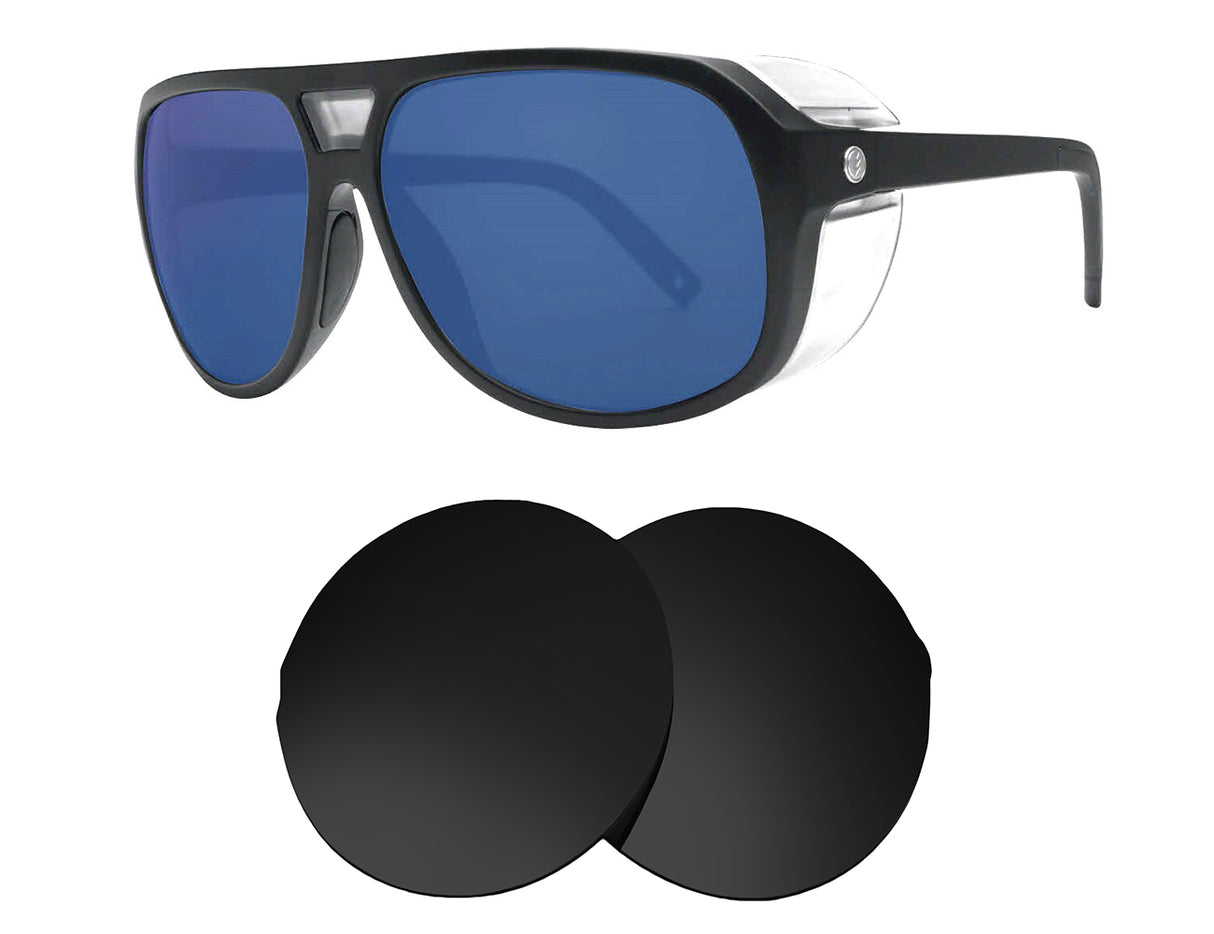 Electric Stacker-Replacement Lenses-Volcanic Black-Non-Polarized-Seek Optics