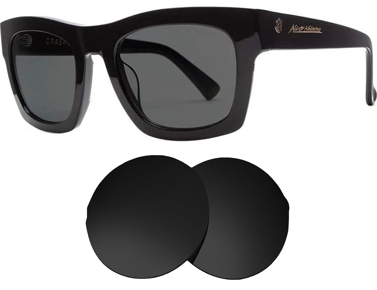 Electric Crasher 53mm-Replacement Lenses-Volcanic Black-Non-Polarized-Seek Optics
