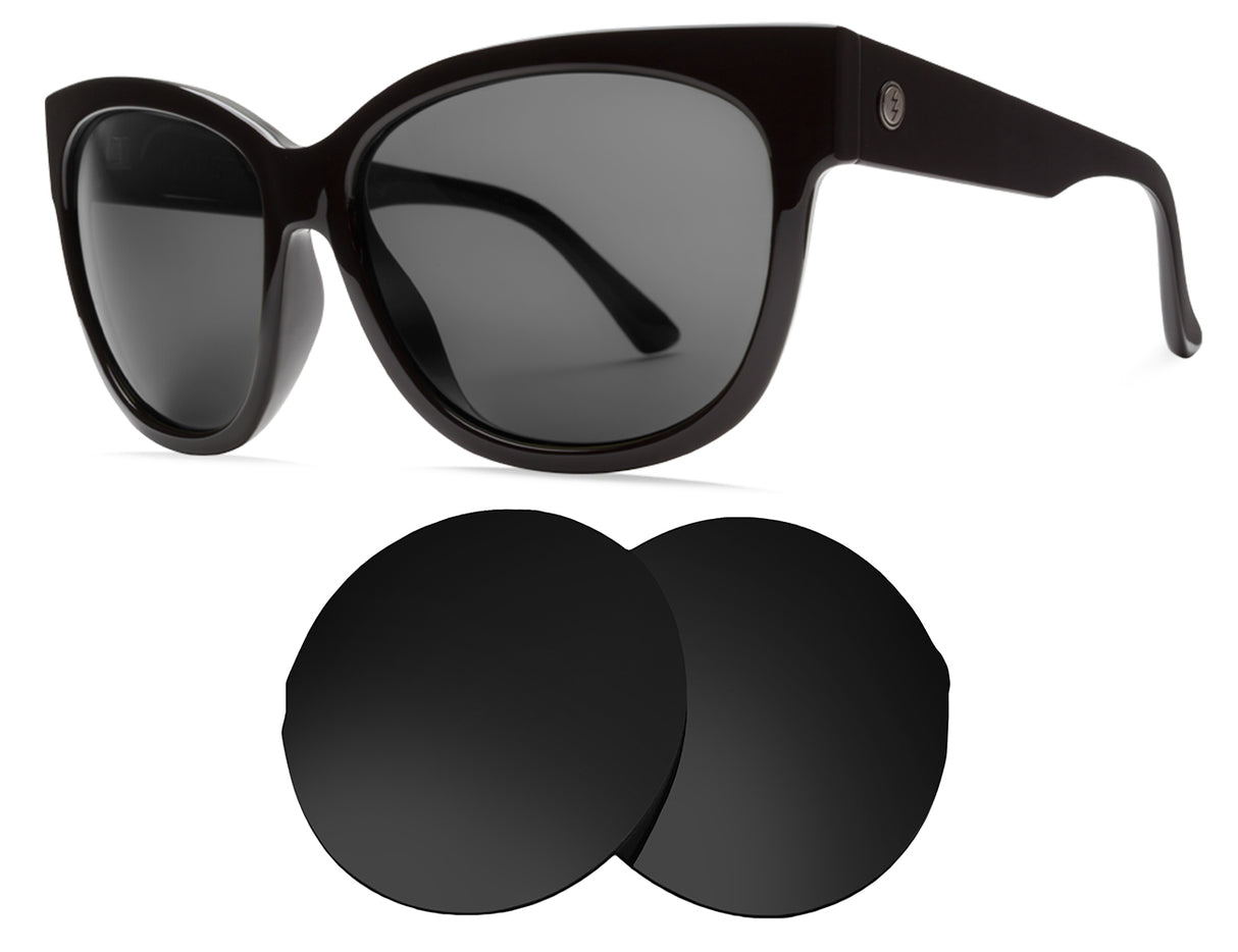 Electric Danger Cat-Replacement Lenses-Volcanic Black-Non-Polarized-Seek Optics