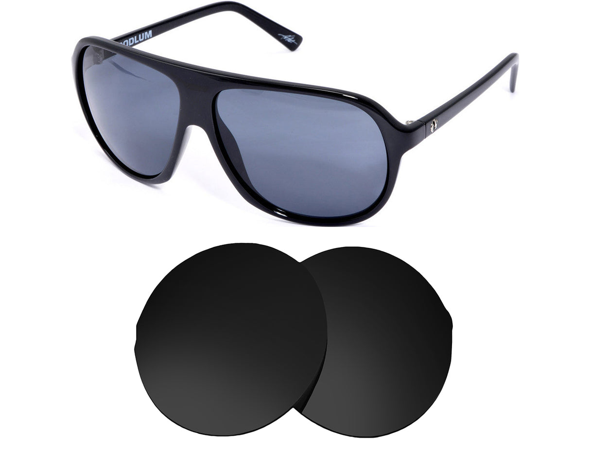Electric Hoodlum-Replacement Lenses-Volcanic Black-Non-Polarized-Seek Optics