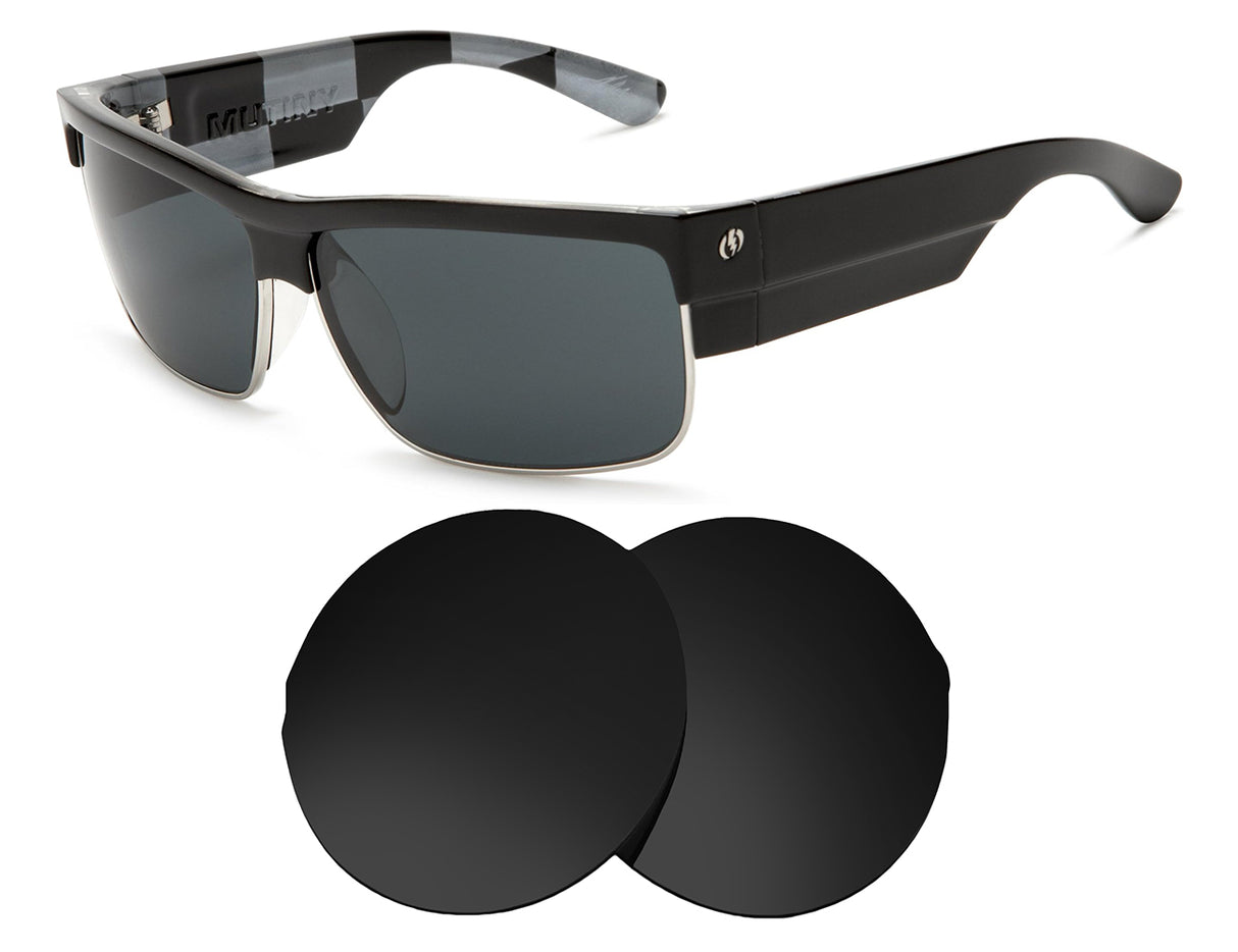 Electric Mutiny-Replacement Lenses-Volcanic Black-Non-Polarized-Seek Optics