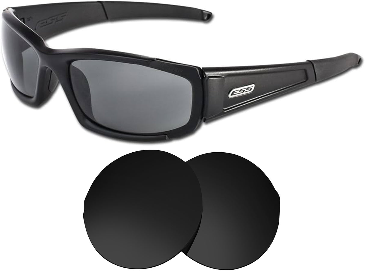 ESS CDI-Replacement Lenses-Volcanic Black-Non-Polarized-Seek Optics