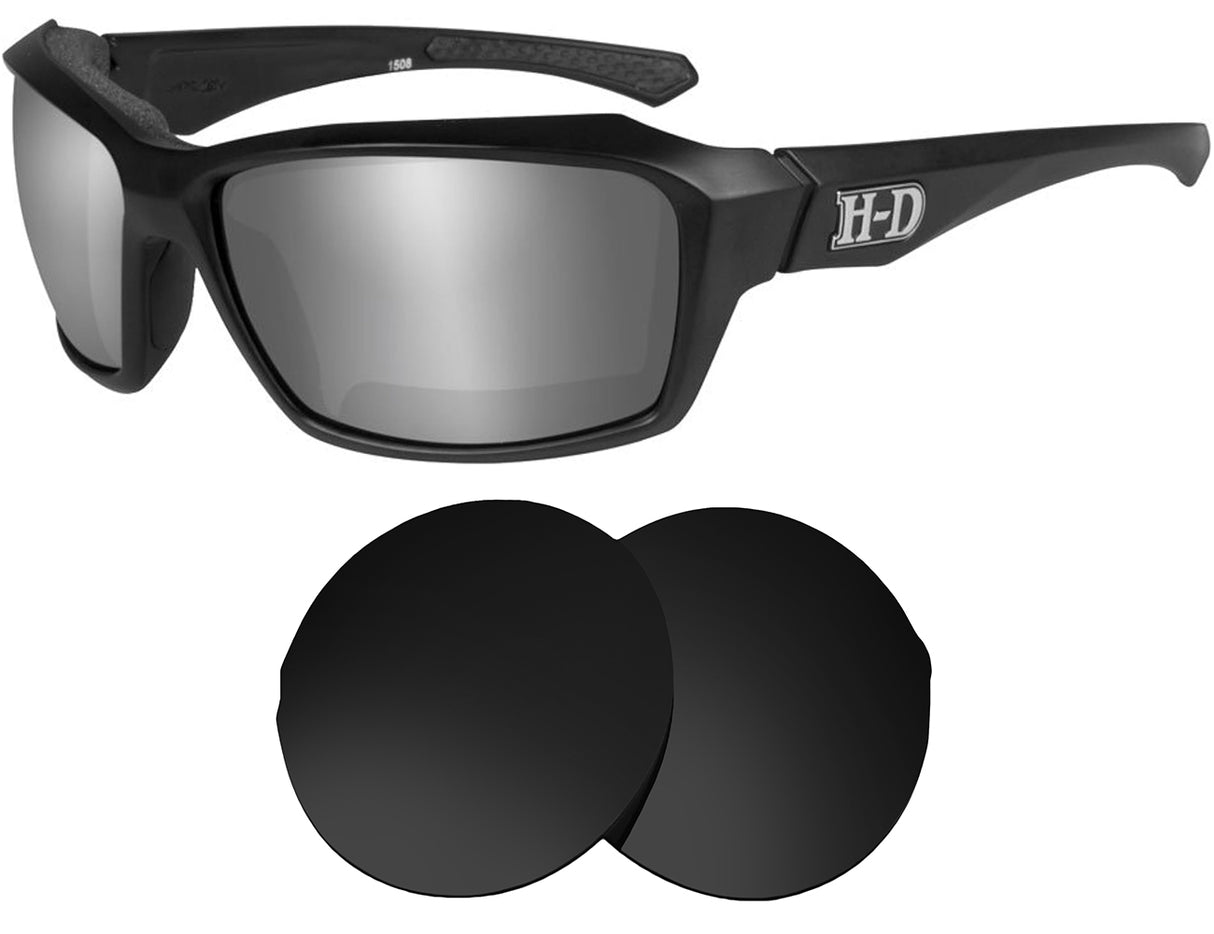 Harley Davidson Cannon-Replacement Lenses-Volcanic Black-Non-Polarized-Seek Optics