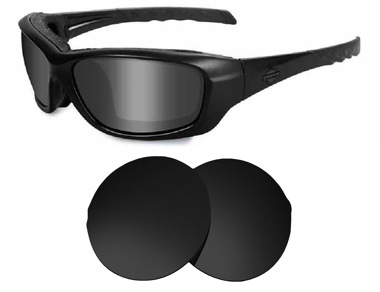 Harley Davidson Gravity-Replacement Lenses-Volcanic Black-Non-Polarized-Seek Optics