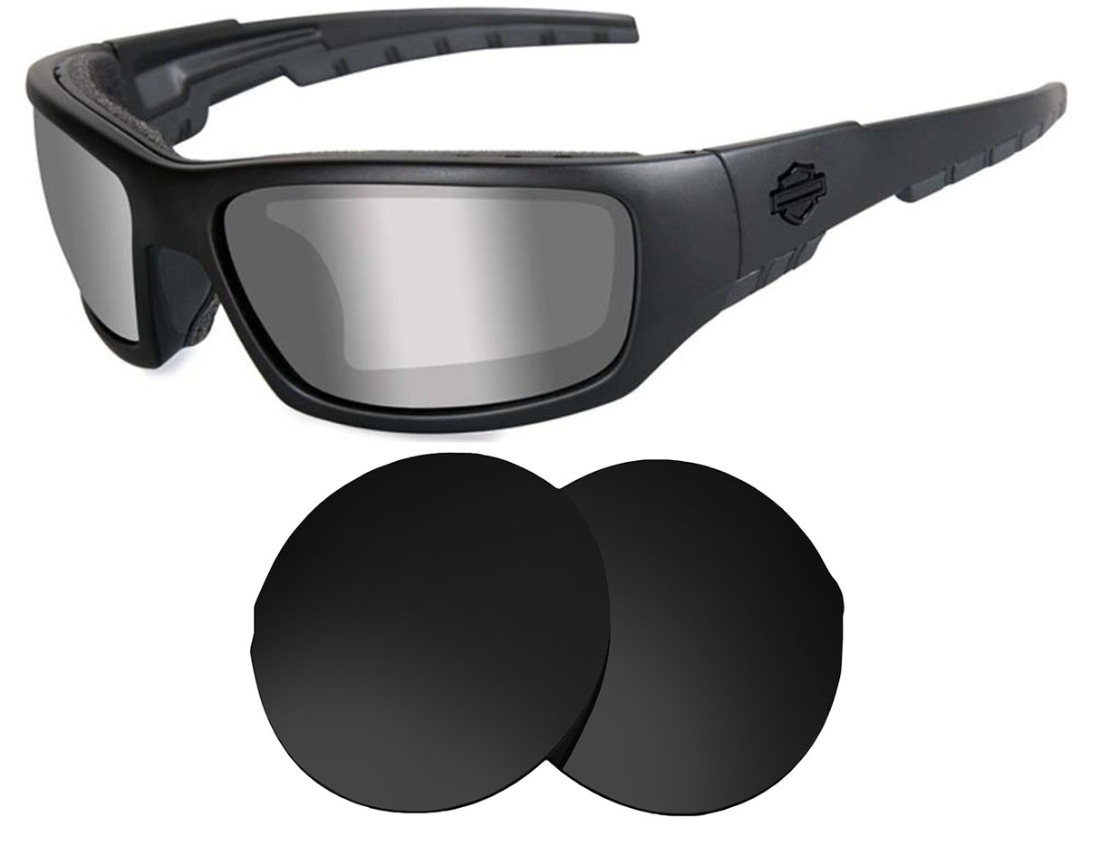 Harley Davidson Zone-Replacement Lenses-Volcanic Black-Non-Polarized-Seek Optics