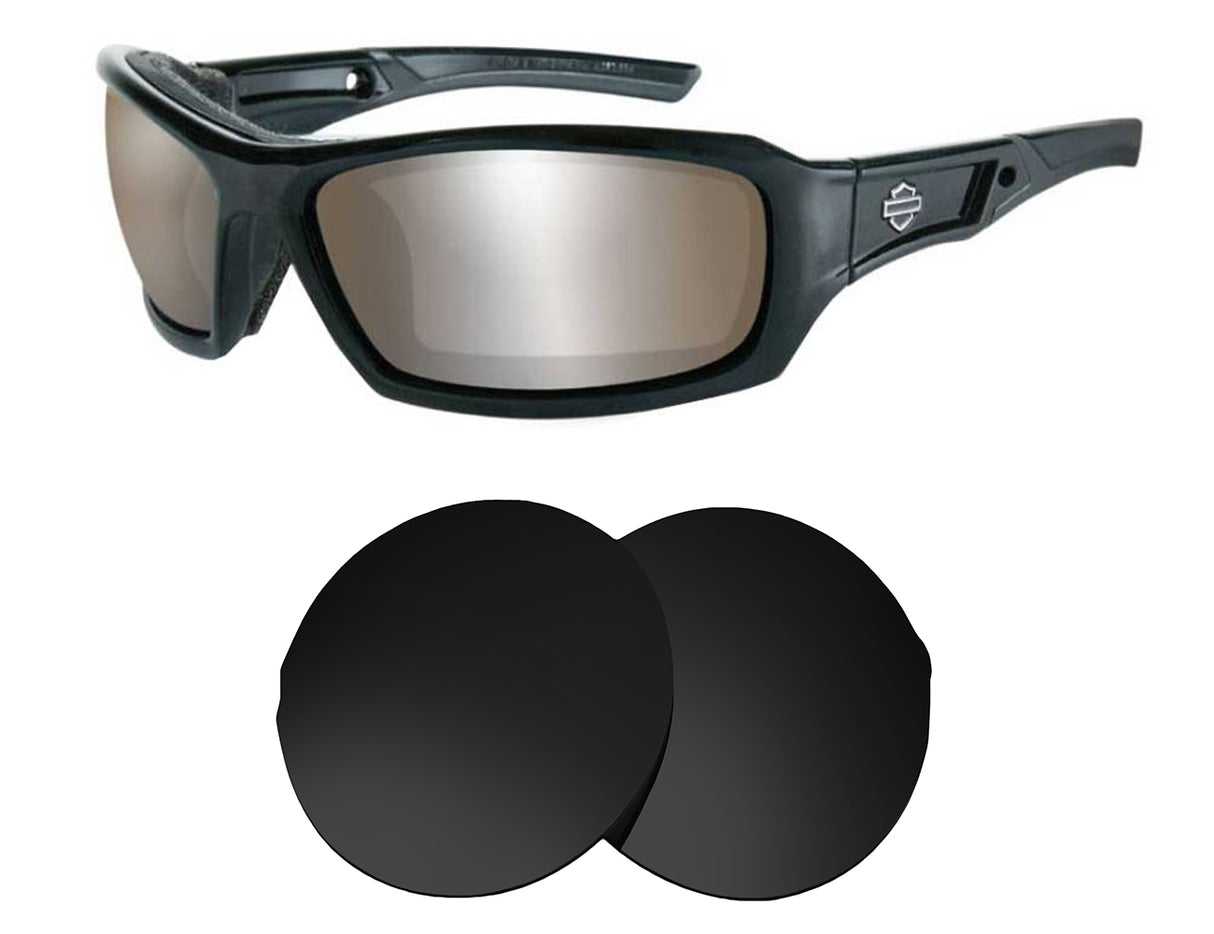 Harley Davidson Echo-Replacement Lenses-Volcanic Black-Non-Polarized-Seek Optics