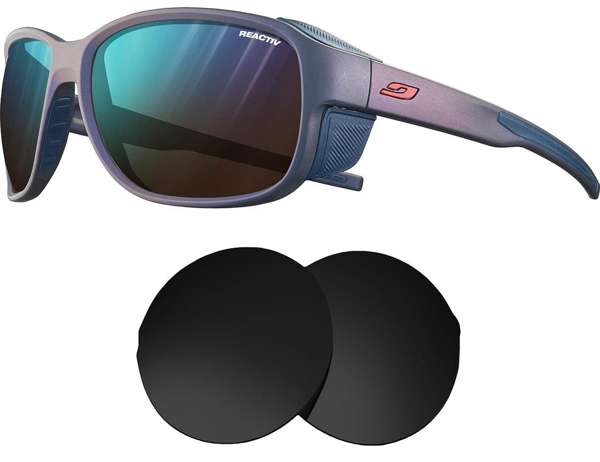 Julbo MonteBianco 2-Replacement Lenses-Volcanic Black-Non-Polarized-Seek Optics