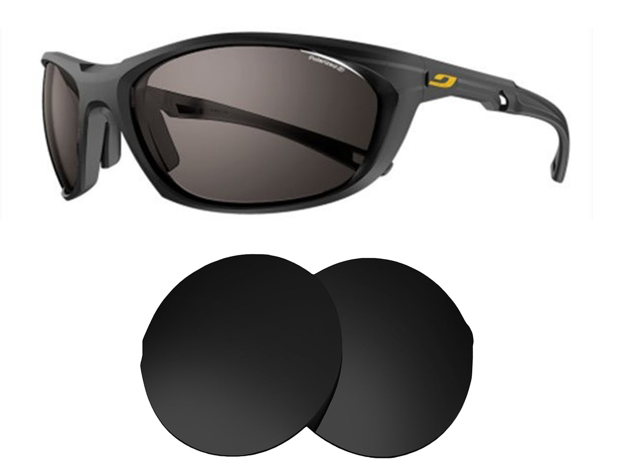 Julbo Racer 2.0-Replacement Lenses-Volcanic Black-Non-Polarized-Seek Optics