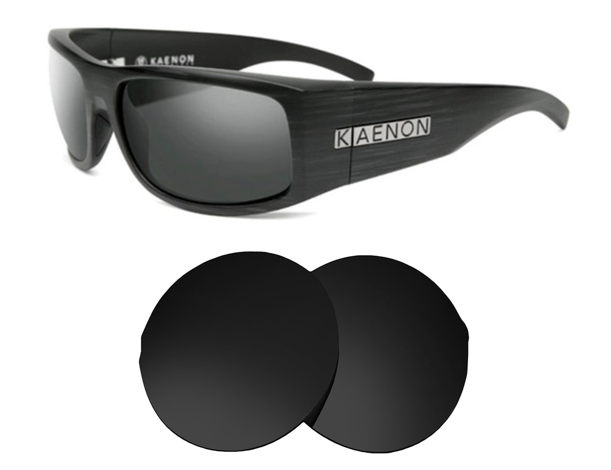 Kaenon Gauge-Replacement Lenses-Volcanic Black-Non-Polarized-Seek Optics