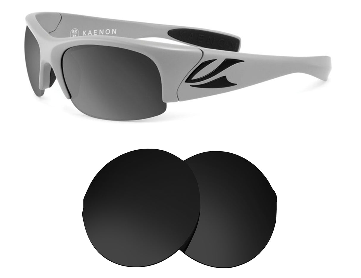 Kaenon Hard Kore-Replacement Lenses-Volcanic Black-Non-Polarized-Seek Optics