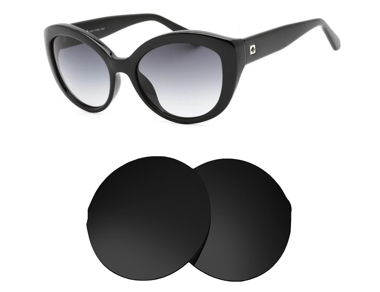 Kate Spade Sherrie-Replacement Lenses-Volcanic Black-Non-Polarized-Seek Optics