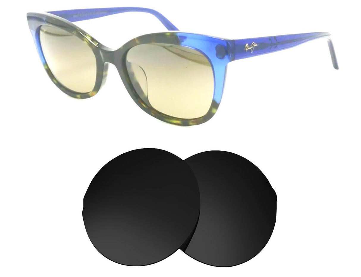 Maui Jim Ilima MJ759-Replacement Lenses-Volcanic Black-Non-Polarized-Seek Optics