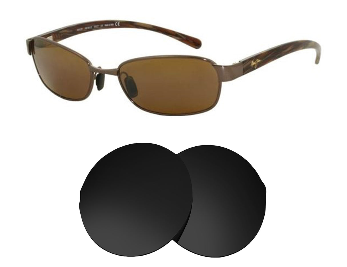 Maui Jim Kala MJ101-Replacement Lenses-Volcanic Black-Non-Polarized-Seek Optics