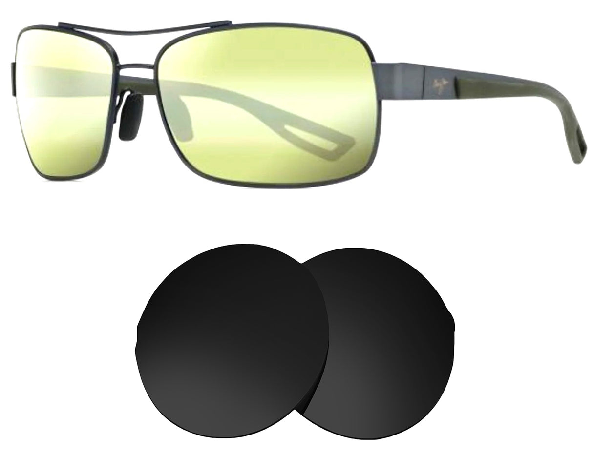 Maui Jim Ola MJ764-Replacement Lenses-Volcanic Black-Non-Polarized-Seek Optics