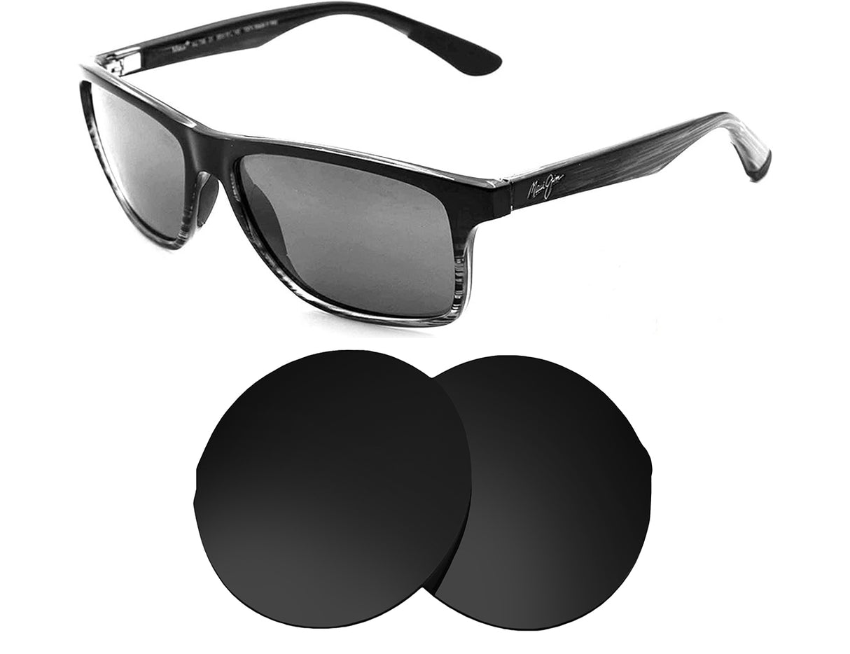 Maui Jim Onshore MJ798-Replacement Lenses-Volcanic Black-Non-Polarized-Seek Optics