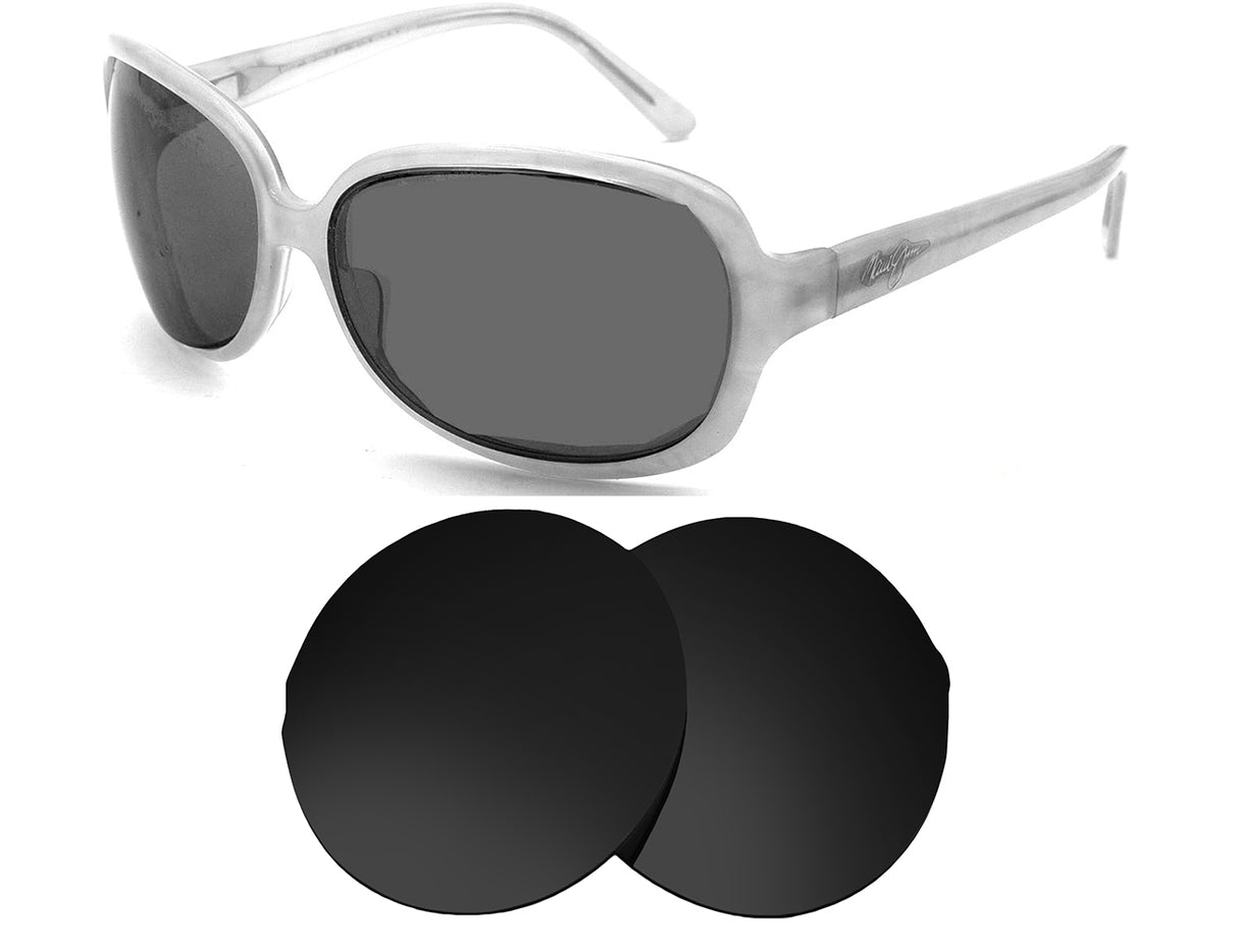 Maui Jim Rainbow Falls MJ225-Replacement Lenses-Volcanic Black-Non-Polarized-Seek Optics