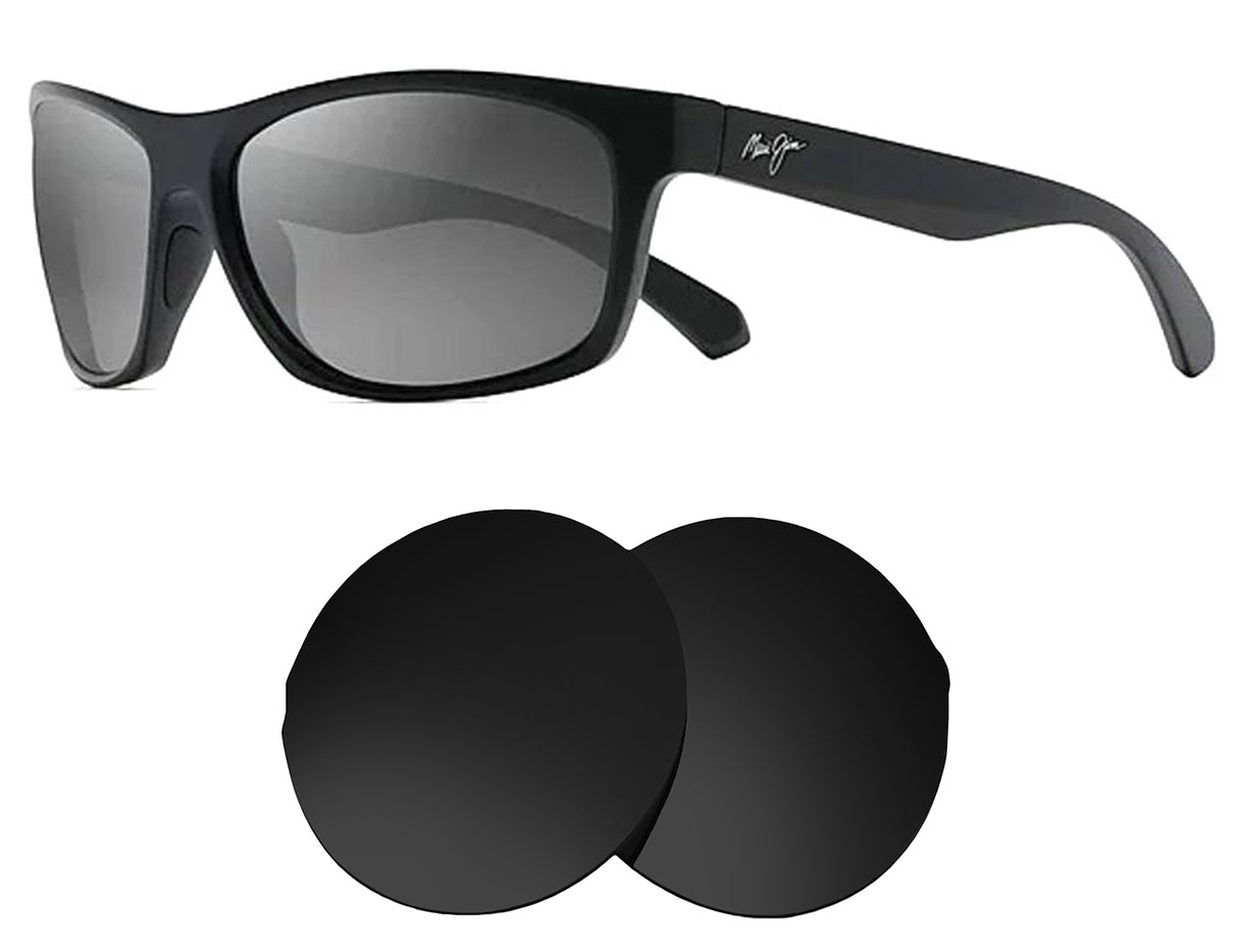 Maui Jim Tumbleland MJ770-Replacement Lenses-Volcanic Black-Non-Polarized-Seek Optics