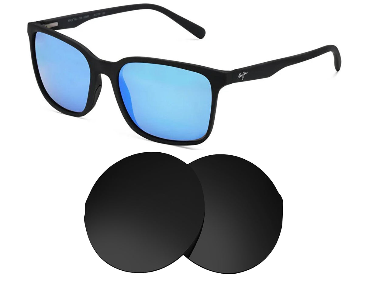 Maui Jim Wild Coast MJ756-Replacement Lenses-Volcanic Black-Non-Polarized-Seek Optics