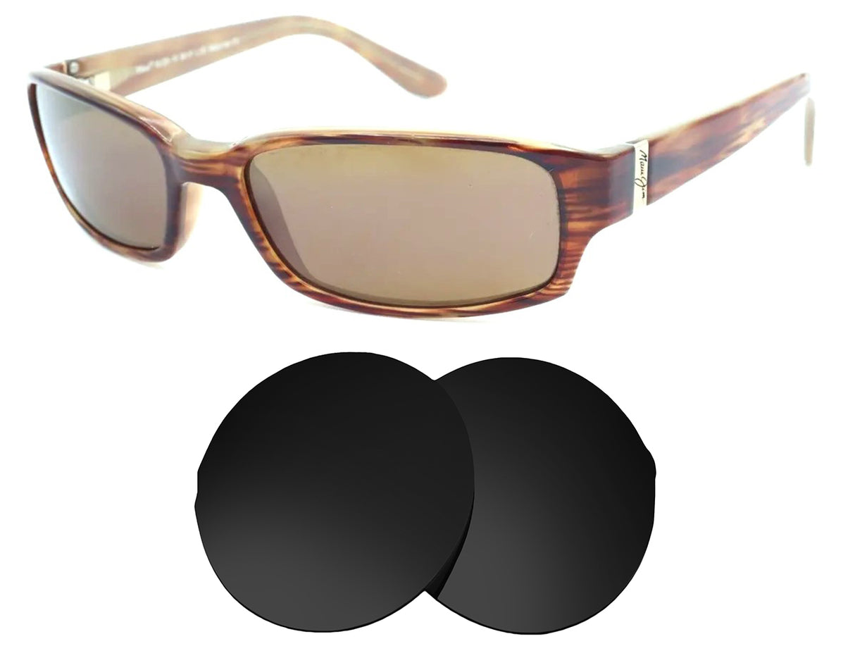 Maui Jim Atoll MJ220-Replacement Lenses-Volcanic Black-Non-Polarized-Seek Optics