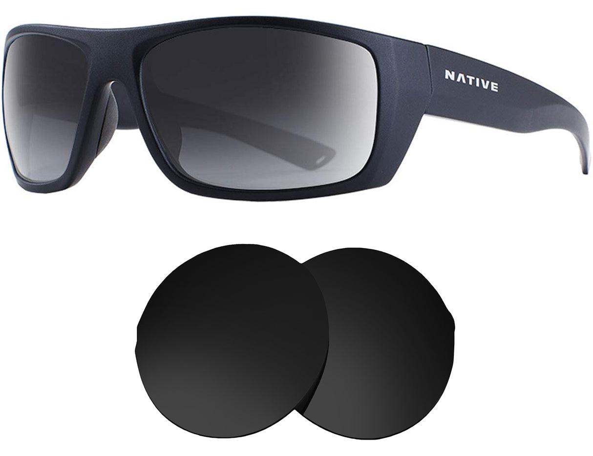 Native Distiller-Replacement Lenses-Volcanic Black-Non-Polarized-Seek Optics
