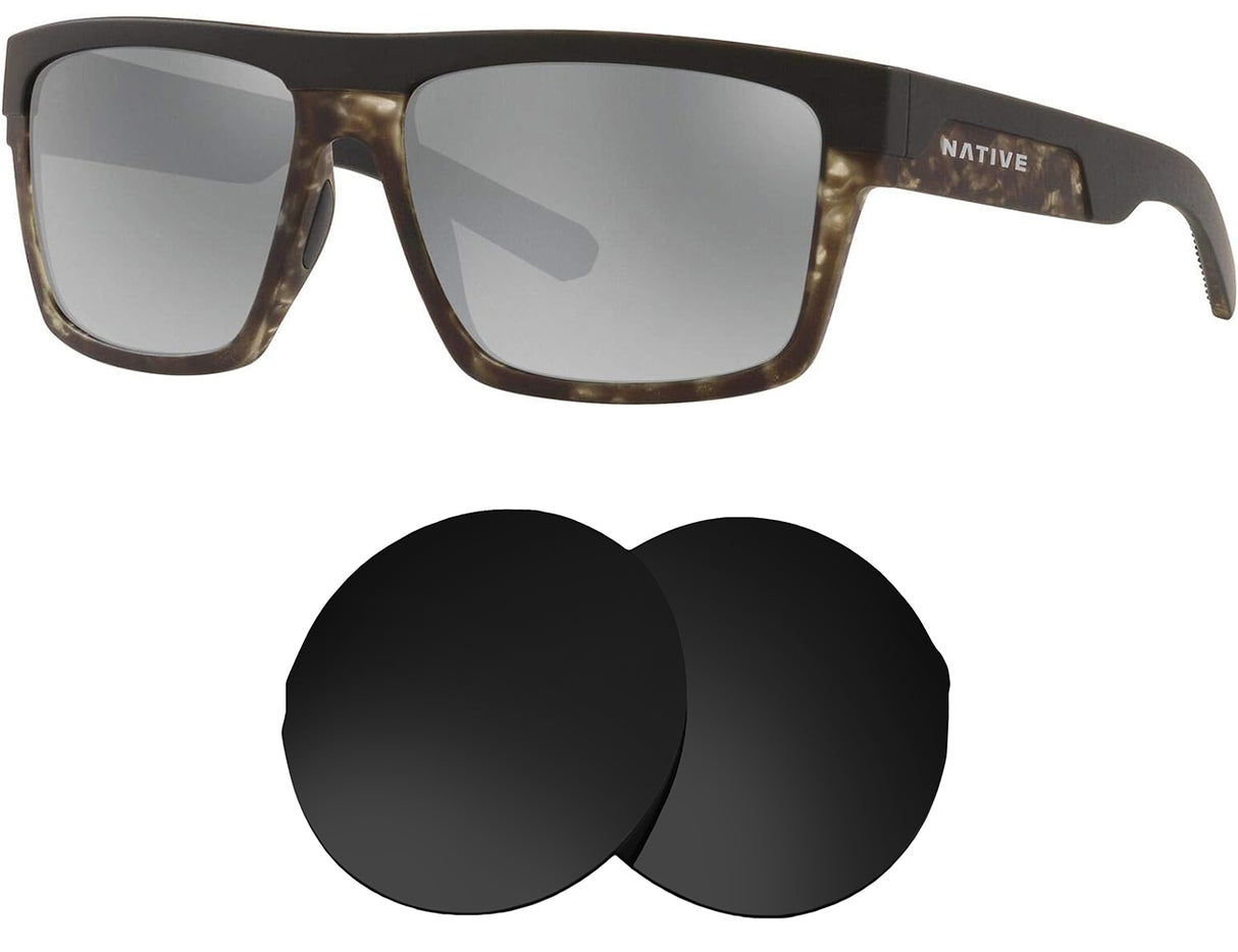 Native El Jefe-Replacement Lenses-Volcanic Black-Non-Polarized-Seek Optics
