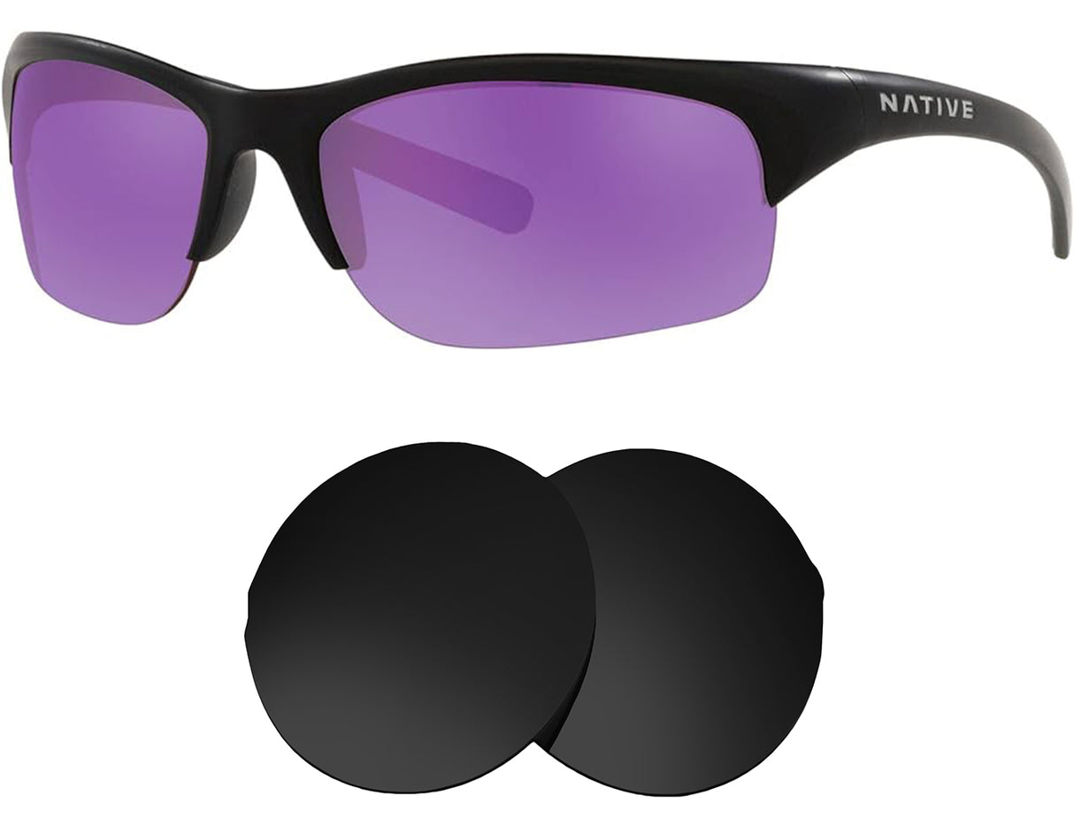 Native Endura XP-Replacement Lenses-Volcanic Black-Non-Polarized-Seek Optics