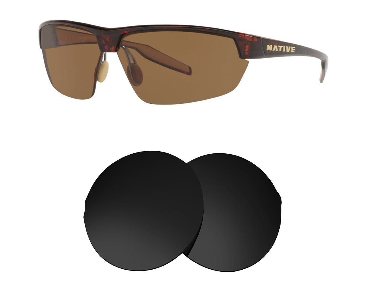 Native Hardtop Ultra-Replacement Lenses-Volcanic Black-Non-Polarized-Seek Optics