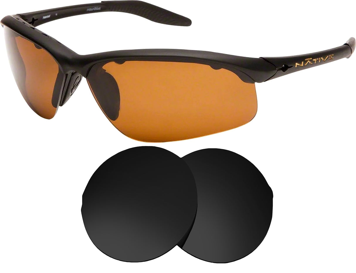 Native Hardtop XP-Replacement Lenses-Volcanic Black-Non-Polarized-Seek Optics