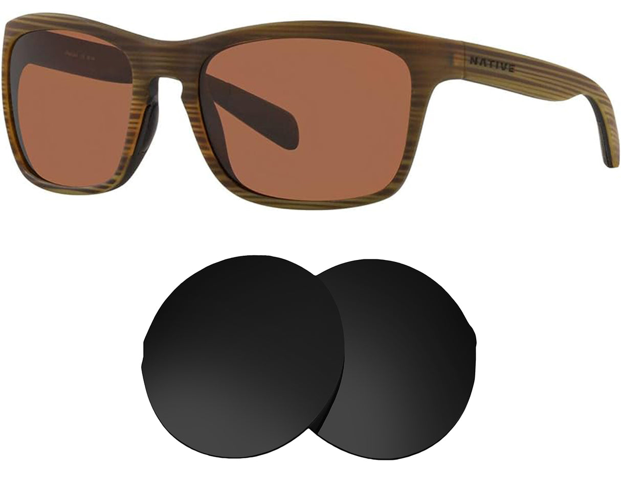 Native Penrose-Replacement Lenses-Volcanic Black-Non-Polarized-Seek Optics